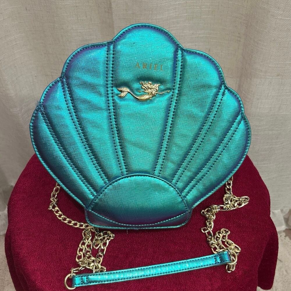 Loungefly Disney The Little Mermaid Iridescent Shell Crossbody Bag - Ariel